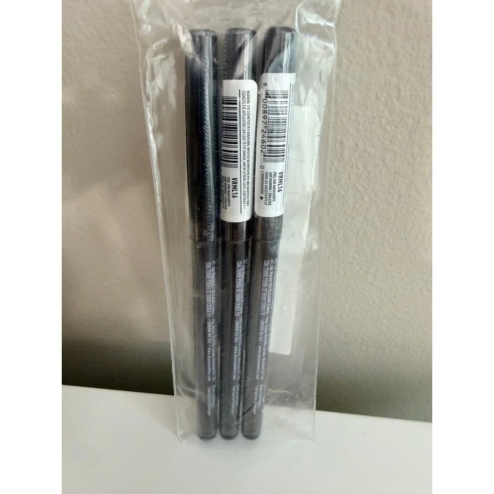 NYX Vivid Rich Mechanical Liner Women 0.009oz Always Onyx Black Lot of 3 NWT